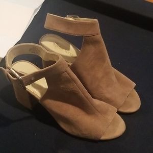 Nine west suede ankle strap heels